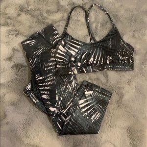 Palm tree active wear set